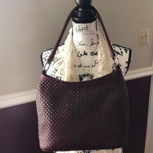 MUST GO! EUC Patricia Nash Hobo burgundy